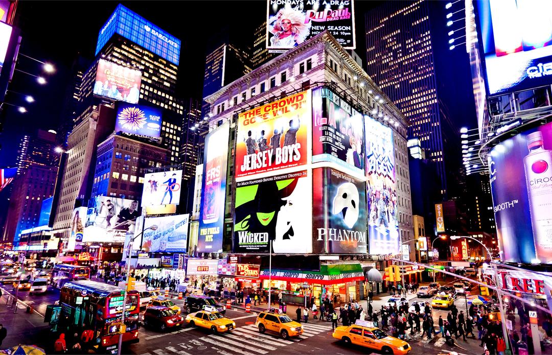 Times Square is the main square of New York history photos and video