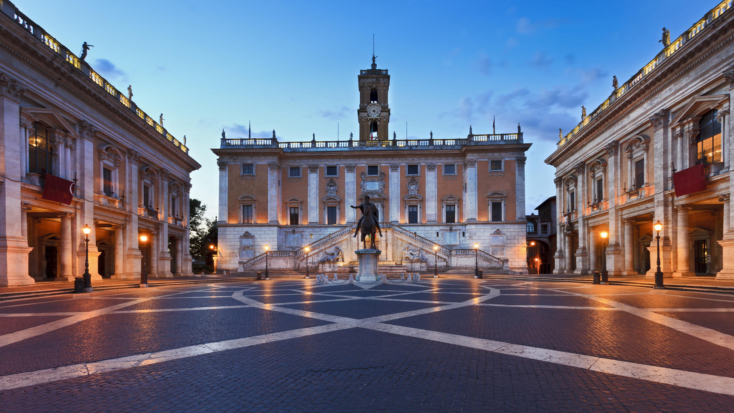 Capitoline Hill or Roman Capitol - one of the seven hills of Rome, image size:2400x1350